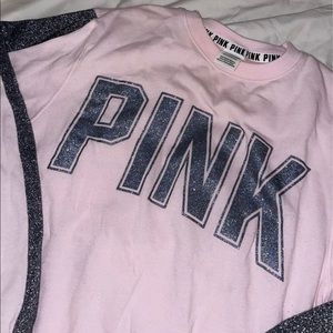 ❌❌SOLD❌❌ Victoria’s Secret Pink bling crew neck